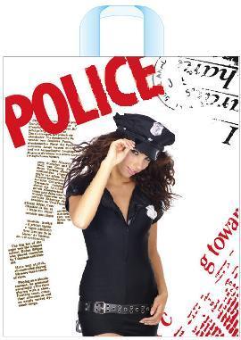 Пакет с петлевой ручкой 38x45+6 (45) ПНД (Артпласт) (Police) Россия